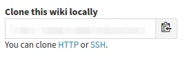 WikiのURL表示部分